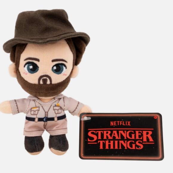 Stranger Things SET of 4 Chibi Plush 4" DUSTIN HOPPER MAX ELEVEN Embroidered New - Picture 5 of 14